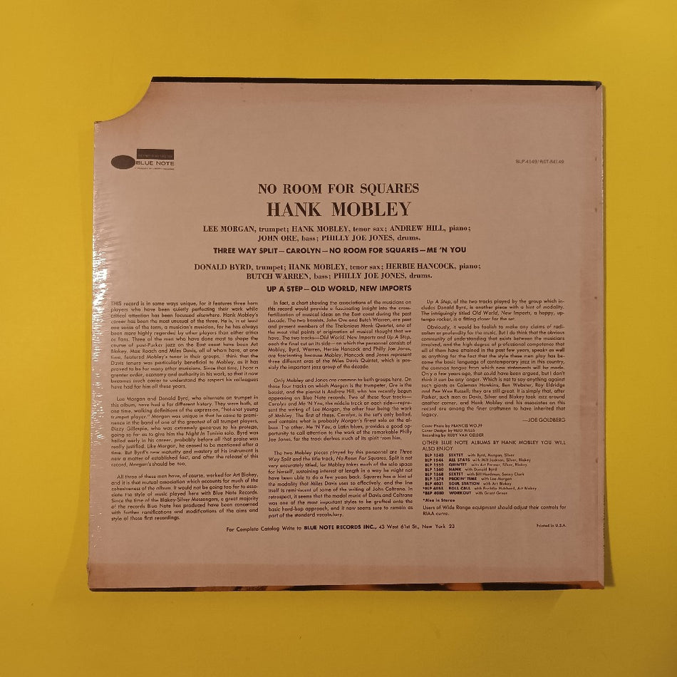 Hank Mobley - No Room for Squares  - 1973 - BST 84149 - New - Sealed - Vinyl