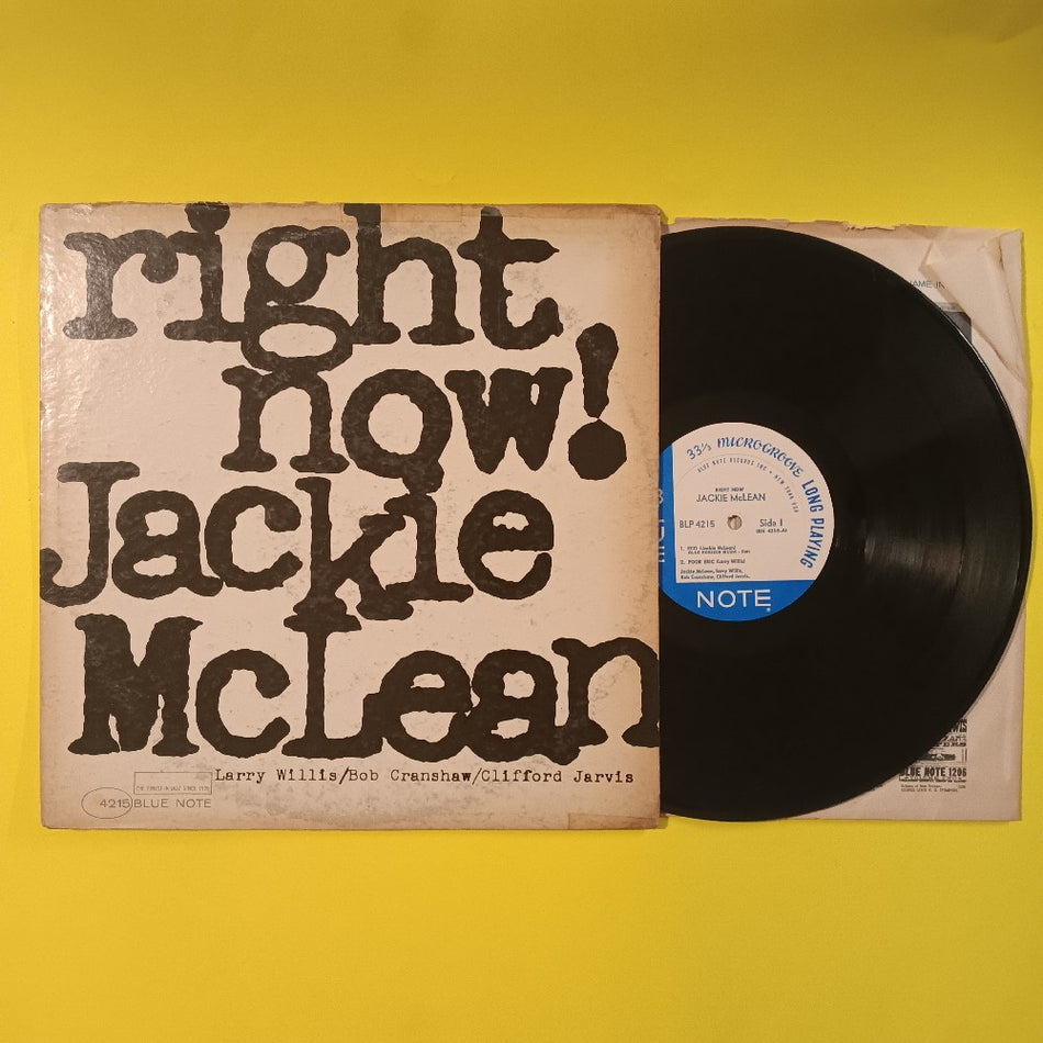 Jackie McLean - Right Now / OG Mono RVG - 1966 - BLP 4215 - Used - VG+ - Vinyl