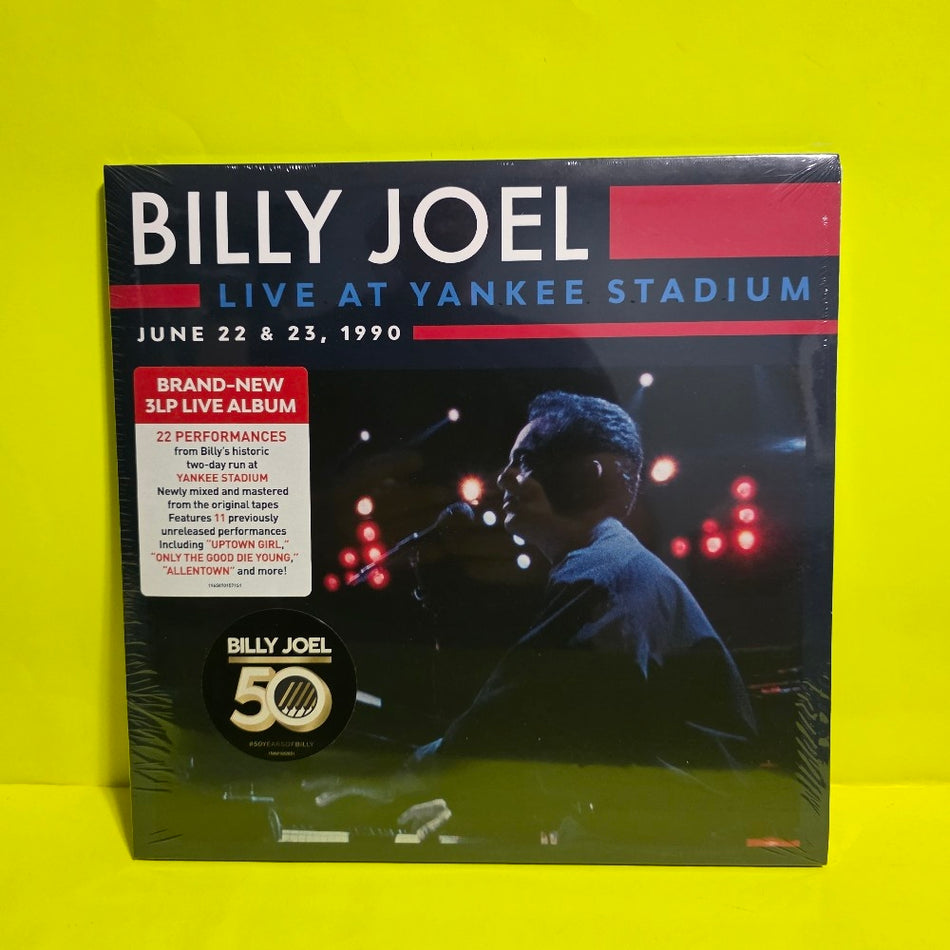 Billy Joel - Live at Yankee Stadium June 22 & 23, 1990 - 2022 - 19658701571 - New - Sealed - Vinyl