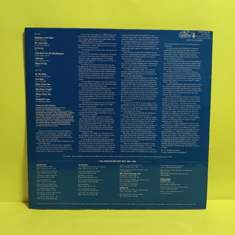The Ronettes - Sing Their Greatest Hits / UK - 1975 - 2307 003 - Used - VG++ - Vinyl