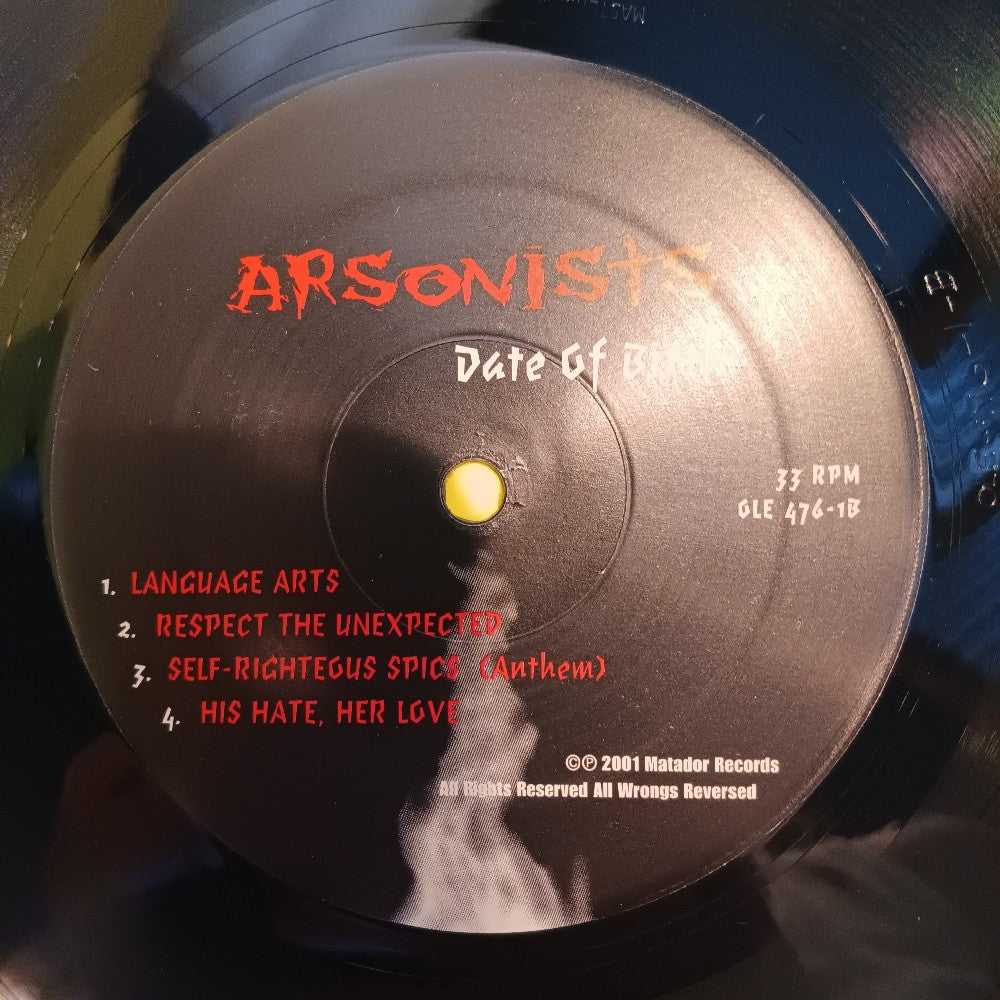 The Arsonists - Date Of Birth / Promo - 2001 - OLE 476-1 - Used - VG++ - Vinyl