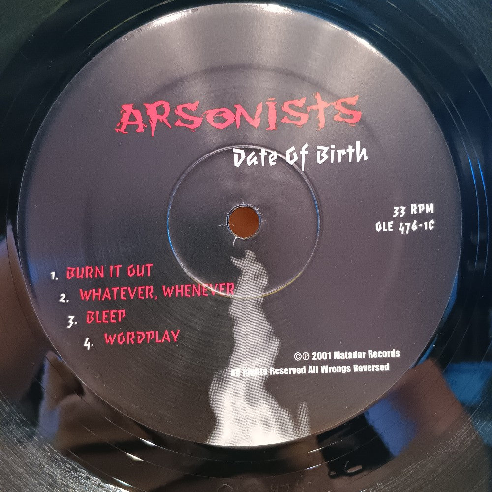 The Arsonists - Date Of Birth / Promo - 2001 - OLE 476-1 - Used - VG++ - Vinyl