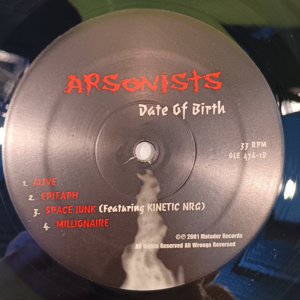 The Arsonists - Date Of Birth / Promo - 2001 - OLE 476-1 - Used - VG++ - Vinyl