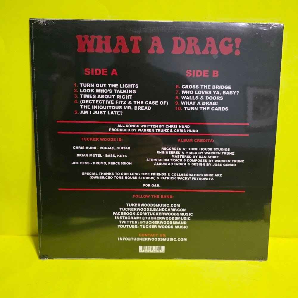 Tuker Woods - What A Drag! - New - Sealed - Vinyl