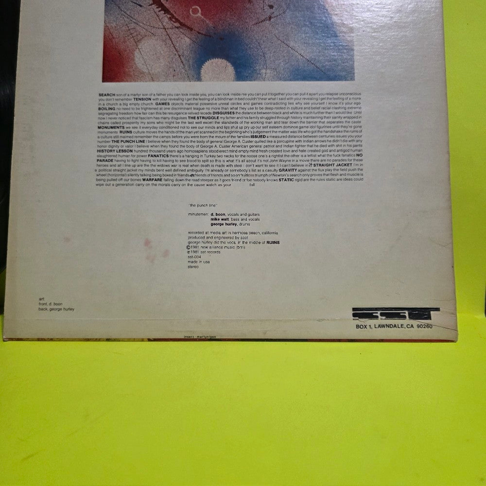 Minutemen - The Punch Line / OG. US. 1981 - 1981 - SST-004 - Used - VG++ - Vinyl