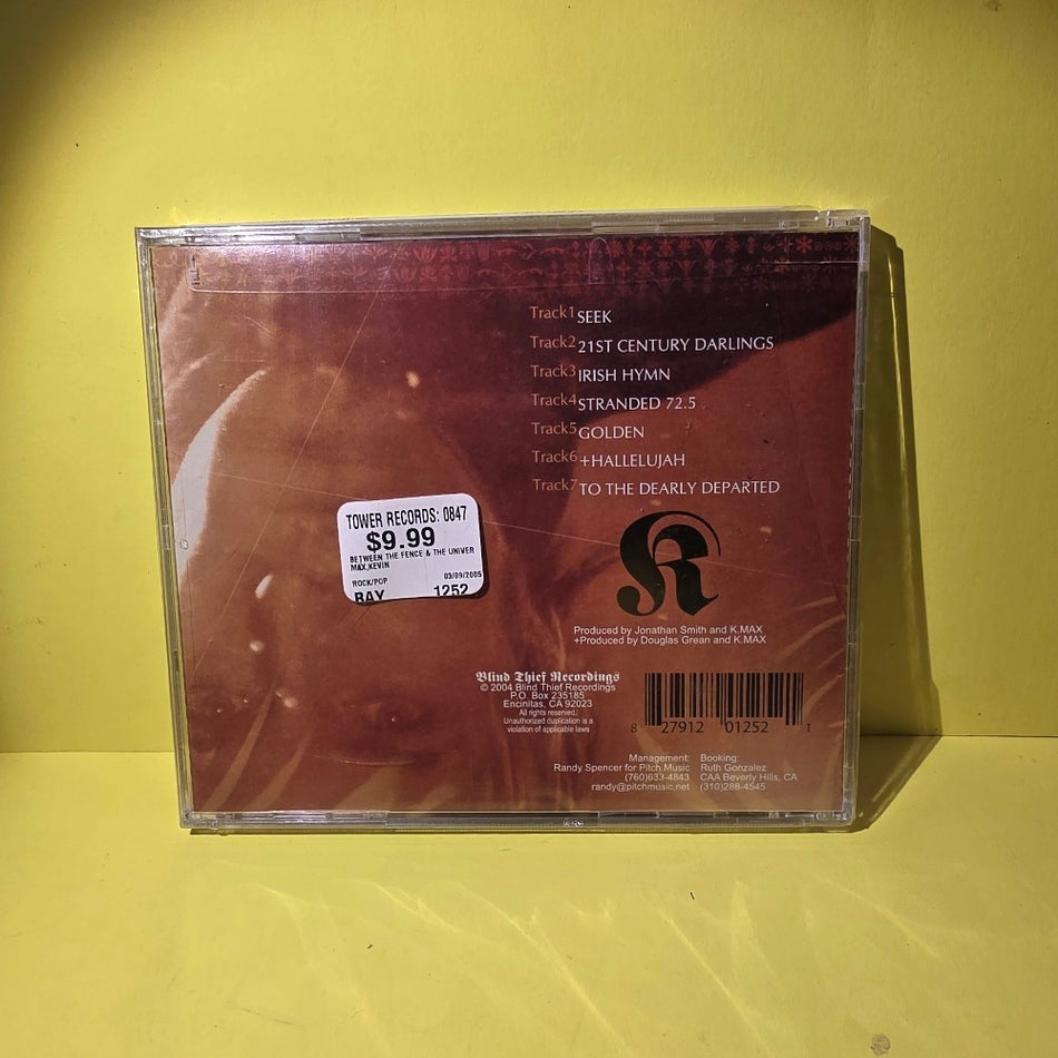 Kevin Max - Between The Fence & The Universe - 2004 - New - Sealed - CDs