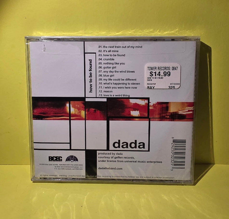 Dada  - How To Be Found - 2004 - 8 29250 32325 3 - New - Sealed - CDs