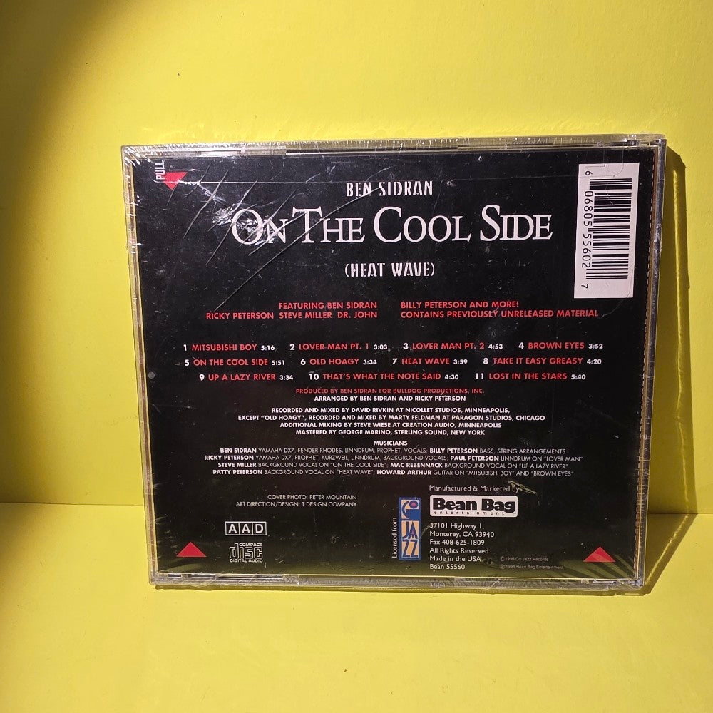 Ben Sidran - On The Cool Side (Heat Wave) - 1996 - Go Jazz/Bean 55560 - New - Sealed - CDs