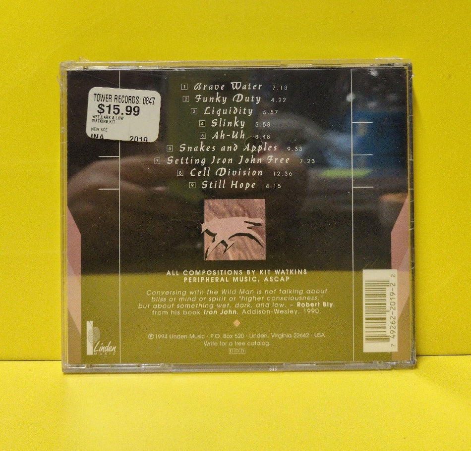 Kit Watkins - Wet, Dark, And Low - 1994 - LM 2019 - New - Sealed - CDs