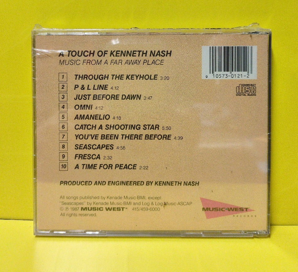 Kenneth Nash - A Touch Of Kenneth Nash: Music From A Far Away Place - 1987 - MWCD-121 - New - Sealed - CDs