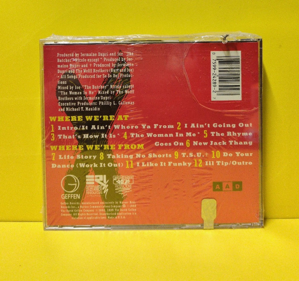 Silk Tymes Leather - It Ain't Where Ya From...It's Where Ya At - 1990 - 9 24289-2 - New - Sealed - CDs
