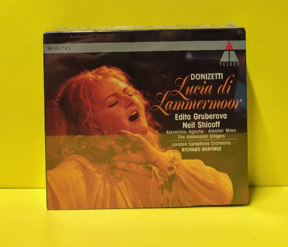 Donizetti - Edita Gruberova •  Neil Shicoff •  Alexandru Agache •  Alastair Miles •  Ambrosian Singers* •  London Symphony Orchestra •  Richard Bonynge - Lucia Di Lammermoor - 1992 - 9031-72306-2 - New - Sealed - CDs - 2xCD Box Set - European Import