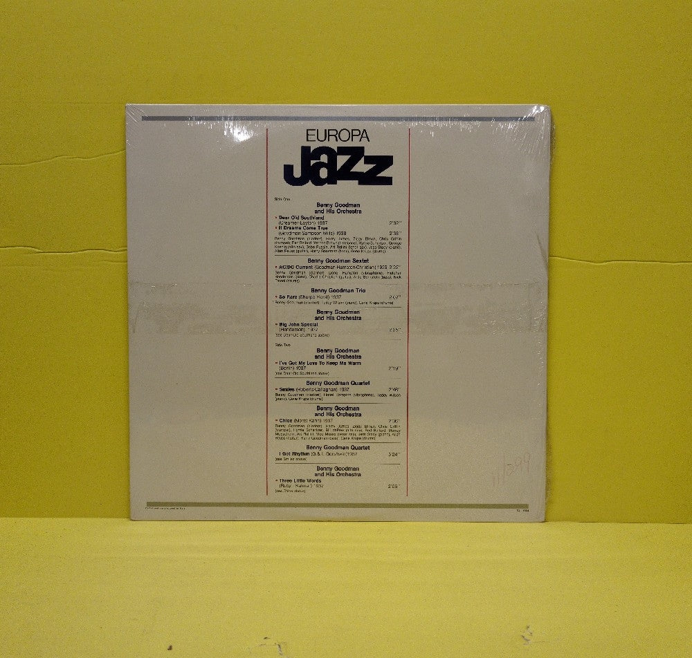 Benny Goodman - Europa Jazz - 1981 - EJ-1004 - New - Sealed - Vinyl