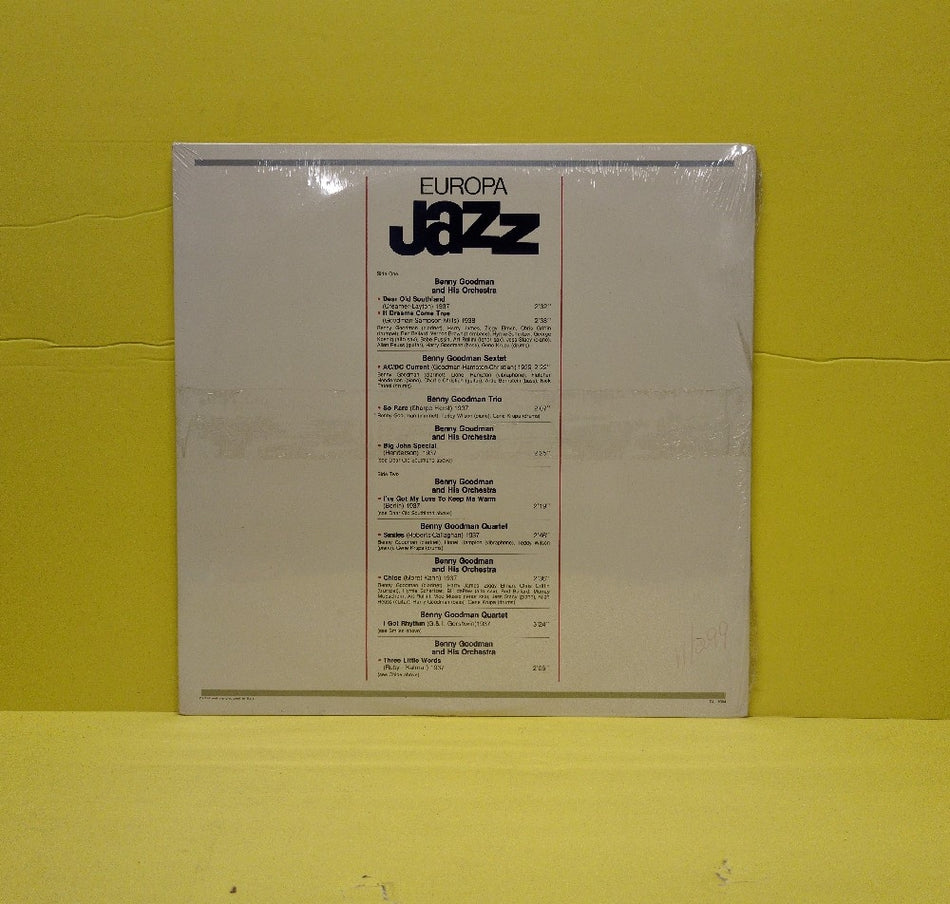 Benny Goodman - Europa Jazz - 1981 - EJ-1004 - New - Sealed - Vinyl
