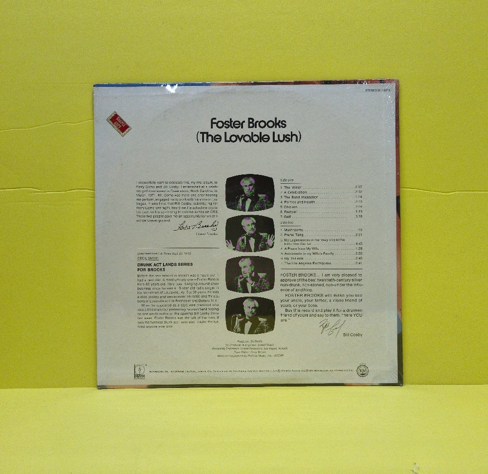 Foster Brooks - The Lovable Lush - 1973 - DL7-5395 - New - Sealed - Vinyl