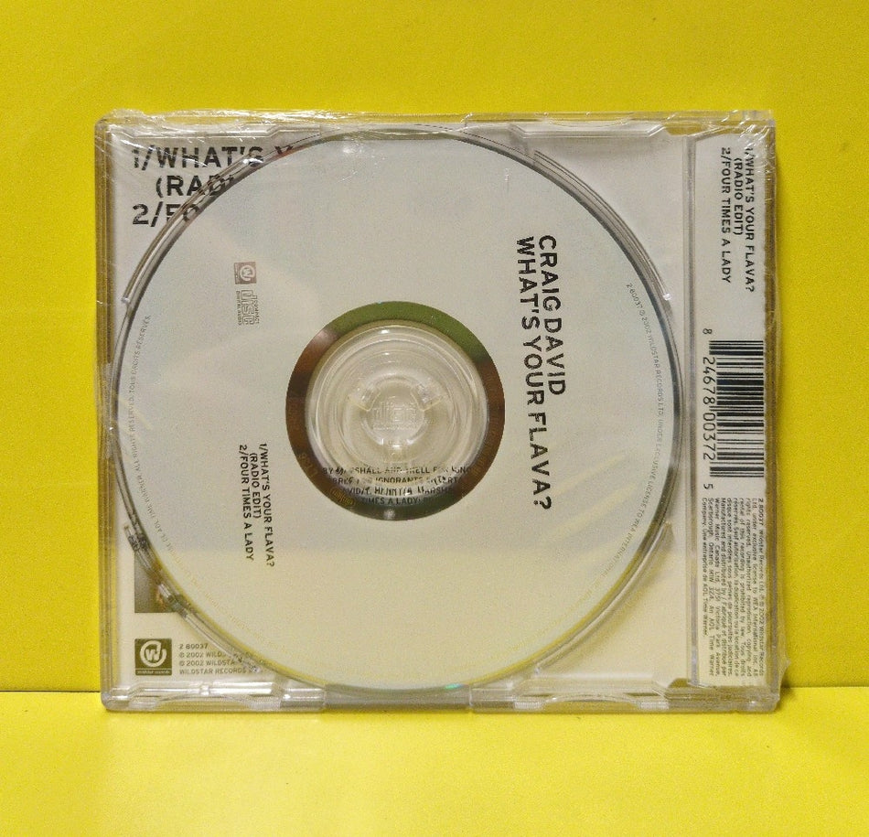 Craig David - What's Your Flava? - 2002 - 2 80037 - New - Sealed - CDs - CD Single - Canada Import