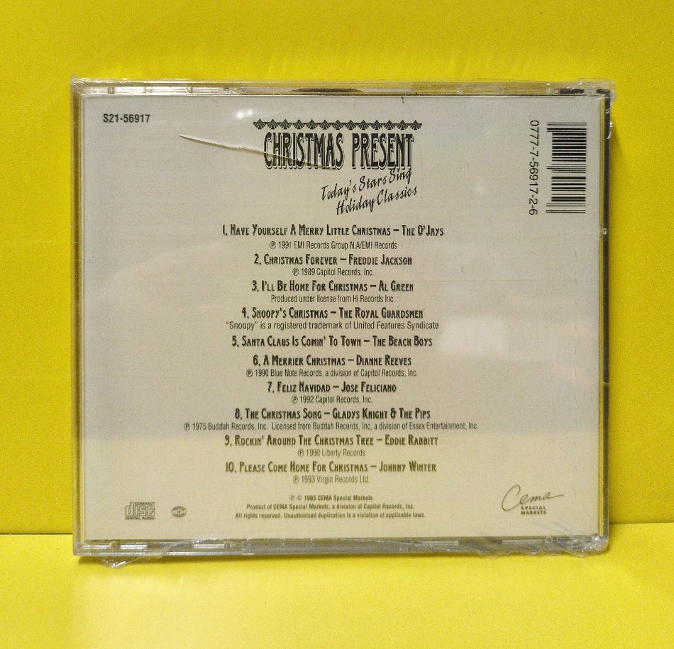 Various - Christmas Present: Today's Stars Sing Holiday Classics - 1993 - S21-56917 - New - Sealed - CDs