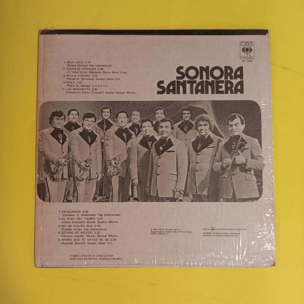 Sonora Santanera - Self Titled in Shrink - 1980 - DML 20445 - Used - VG++ - Vinyl