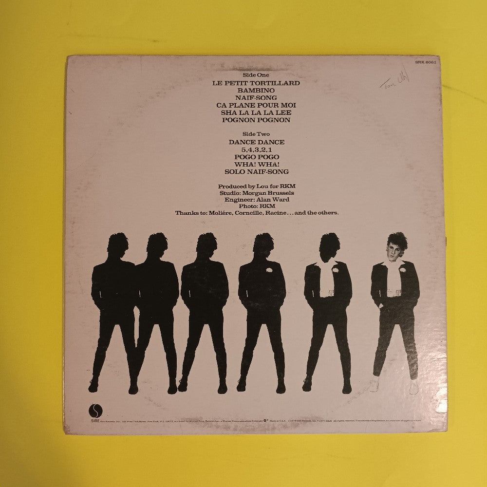 Plastic Bertrand - Ca Plane Pour Moi This Life's For Me PROMO - 1977 - SRK 6061 - Used - VG++ - Vinyl