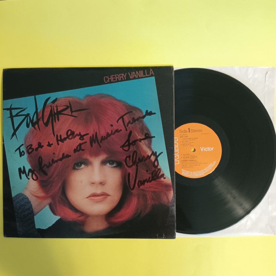 Cherry Vanilla - Bad Girl / Autographed - 1978 - PL 25122 - Used - VG++ - Vinyl