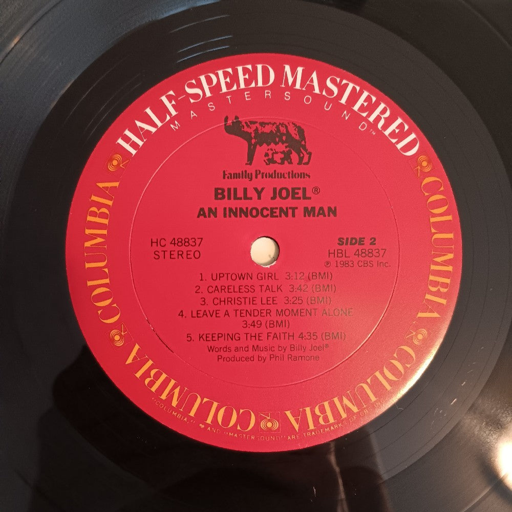 Billy Joel - An Innocent Man / Half Speed Mastered - 1983 - HC 48837 - Used - EX - Vinyl