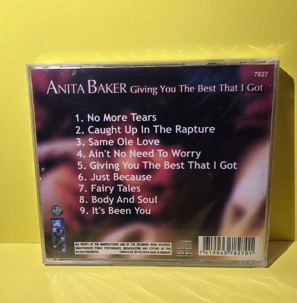 Anita Baker - Giving You The Best That I Got - 2004 - 7827 - New - Sealed - CDs