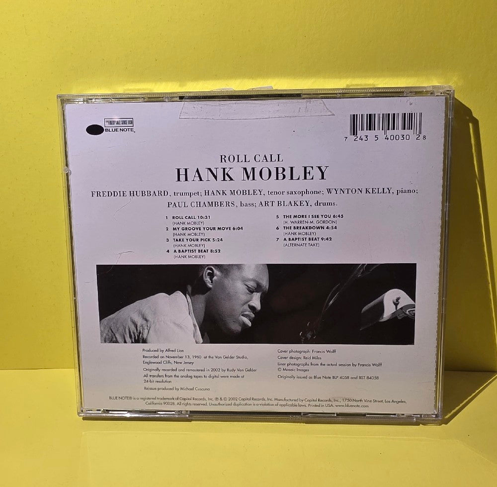 Hank Mobley - Roll Call - 2002 - 7243 5 40030 2 8 - Used - VG++ - CDs