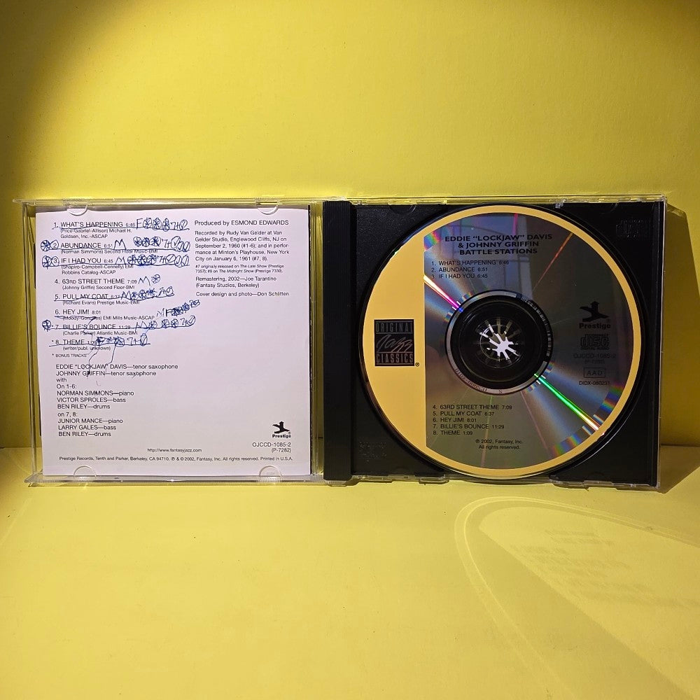 Eddie "Lockjaw" Davis & Johnny Griffin - Battle Stations - 2002 - OJCCD-1085-2 - Used - VG+ - CDs