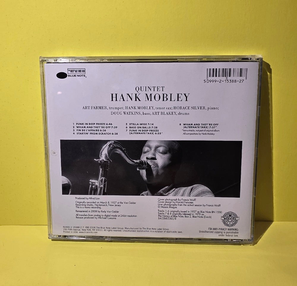 Hank Mobley - Quintet - 2008 - 50999 2 15388 2 7 - Used - VG+ - CDs