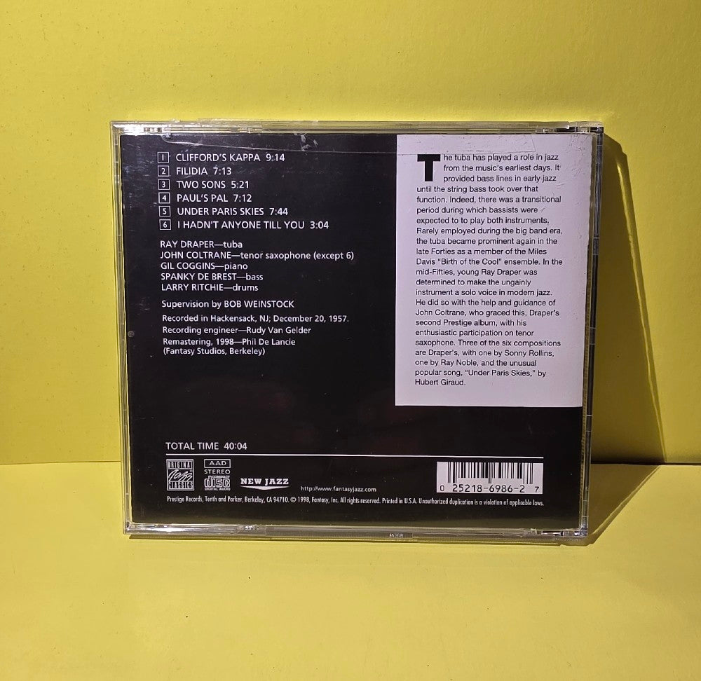 The Ray Draper Quintet Featuring John Coltrane - The Ray Draper Quintet Featuring John Coltrane - 1998 - OJCCD-986-2 - Used - VG+ - CDs