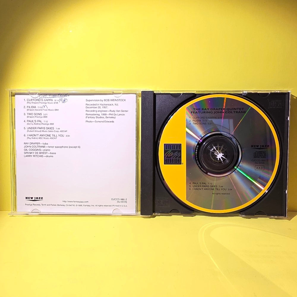 The Ray Draper Quintet Featuring John Coltrane - The Ray Draper Quintet Featuring John Coltrane - 1998 - OJCCD-986-2 - Used - VG+ - CDs