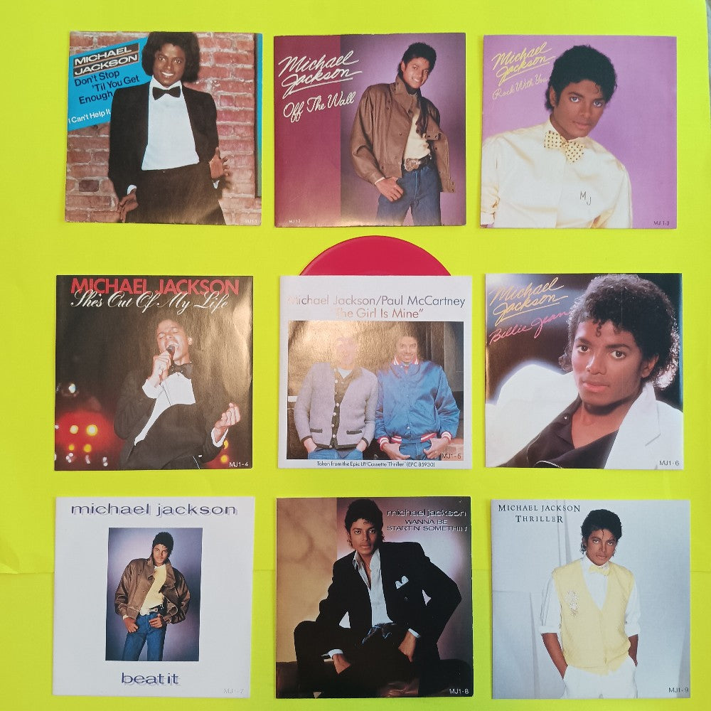 Michael Jackson - 9 Singles Pack / 9x 7" UK Red Vinyl - 1983 - MJ1-9 - Used - EX - Vinyl