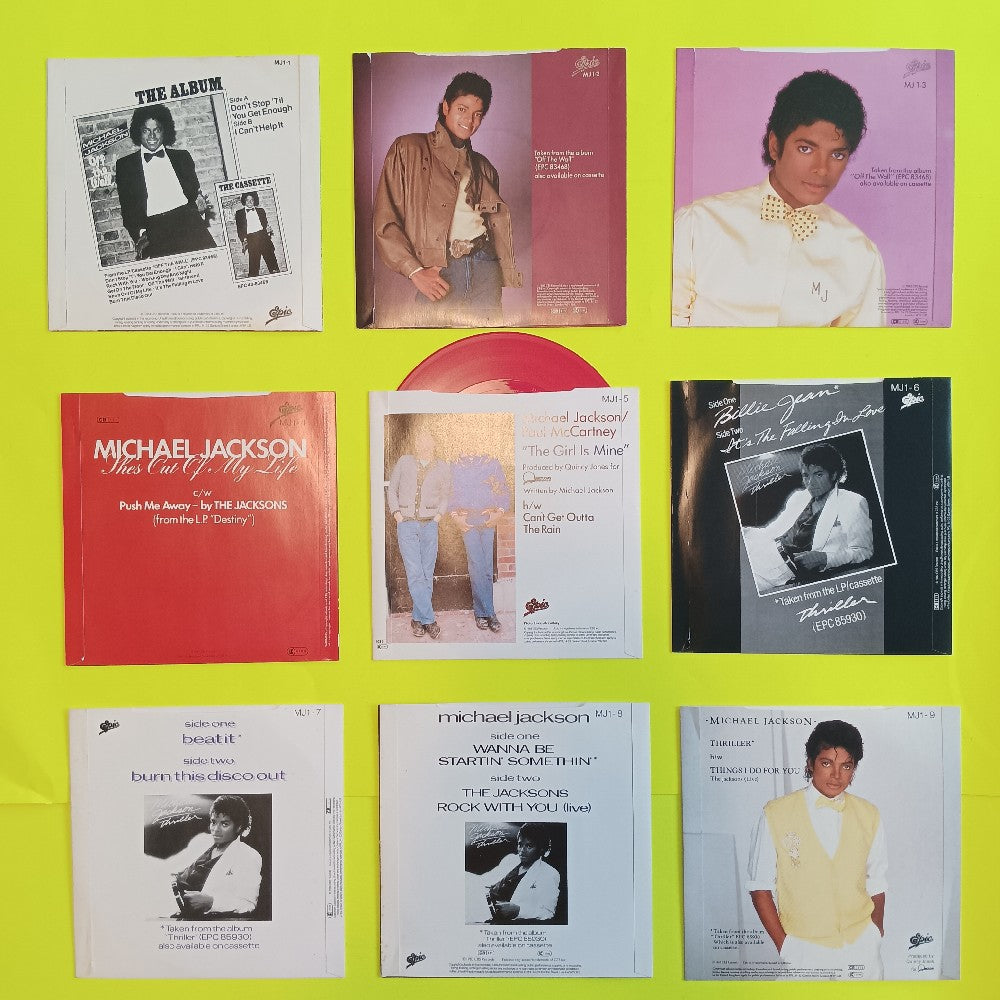 Michael Jackson - 9 Singles Pack / 9x 7" UK Red Vinyl - 1983 - MJ1-9 - Used - EX - Vinyl