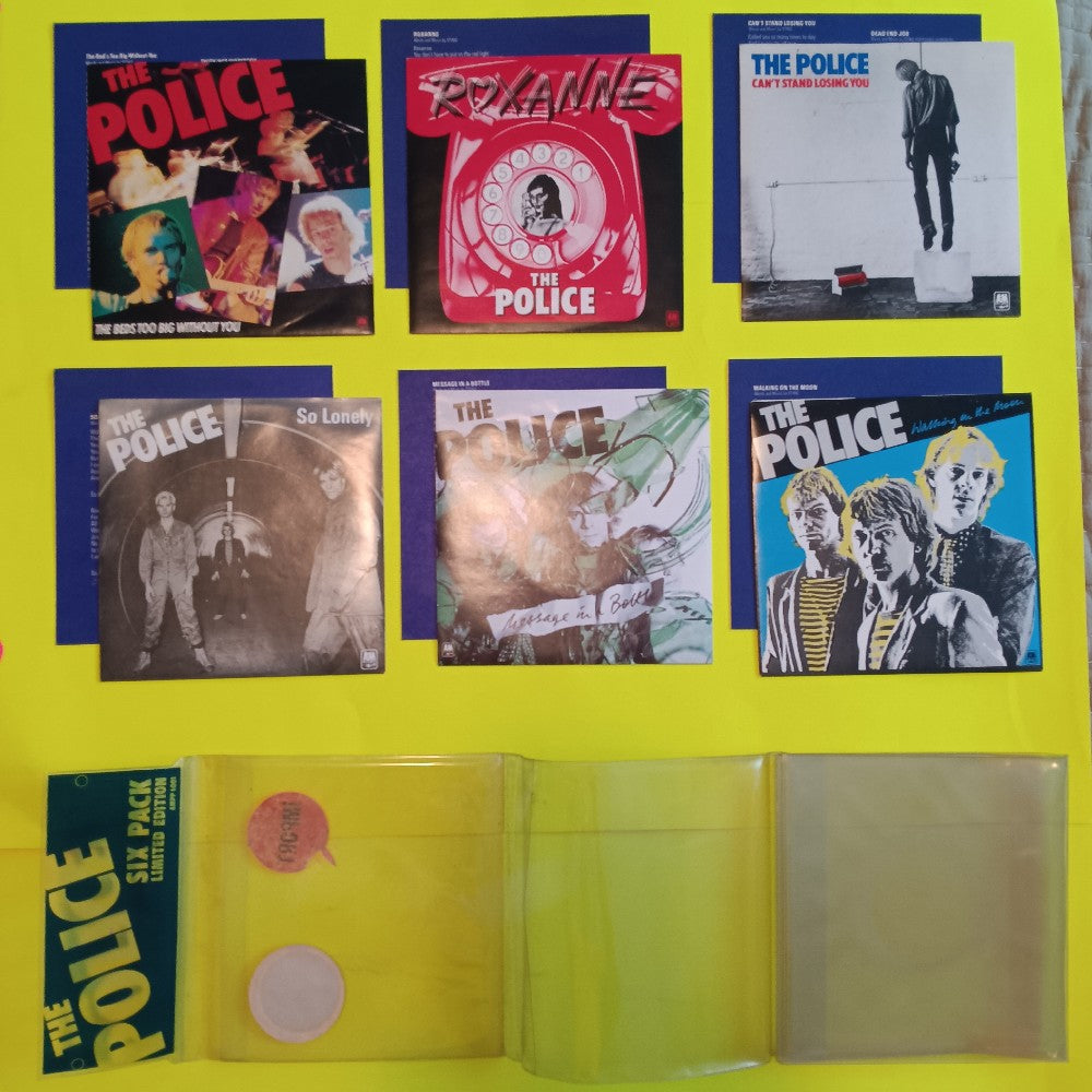 The Police - Six Pack / UK Blue Vinyl 6x 7" - 1980 - AMPP 6001 - Used - VG++ - Vinyl