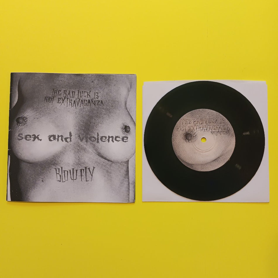 The Bad Luck 13 Riot Extravaganza / Blowfly - Sex And Violence 7" - Used - EX - Vinyl