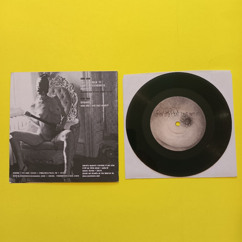 The Bad Luck 13 Riot Extravaganza / Blowfly - Sex And Violence 7" - Used - EX - Vinyl