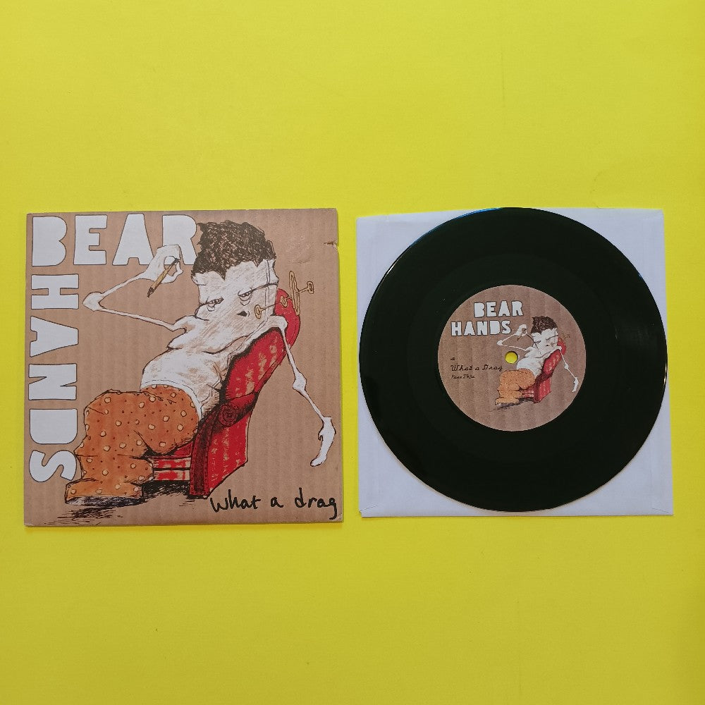Bear Hands - What A Drag UK #ed 7" - 2009 - PURE2435 - Used - VG++ - Vinyl