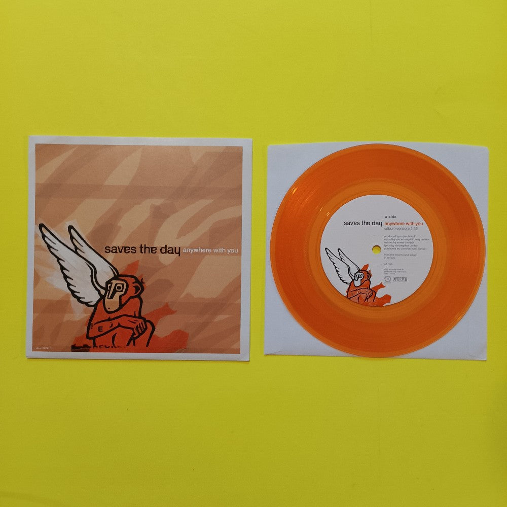 Saves The Day - Anywhere With You / Orange 7" - 2003 - drmr-14211-1 - Used - EX - Vinyl