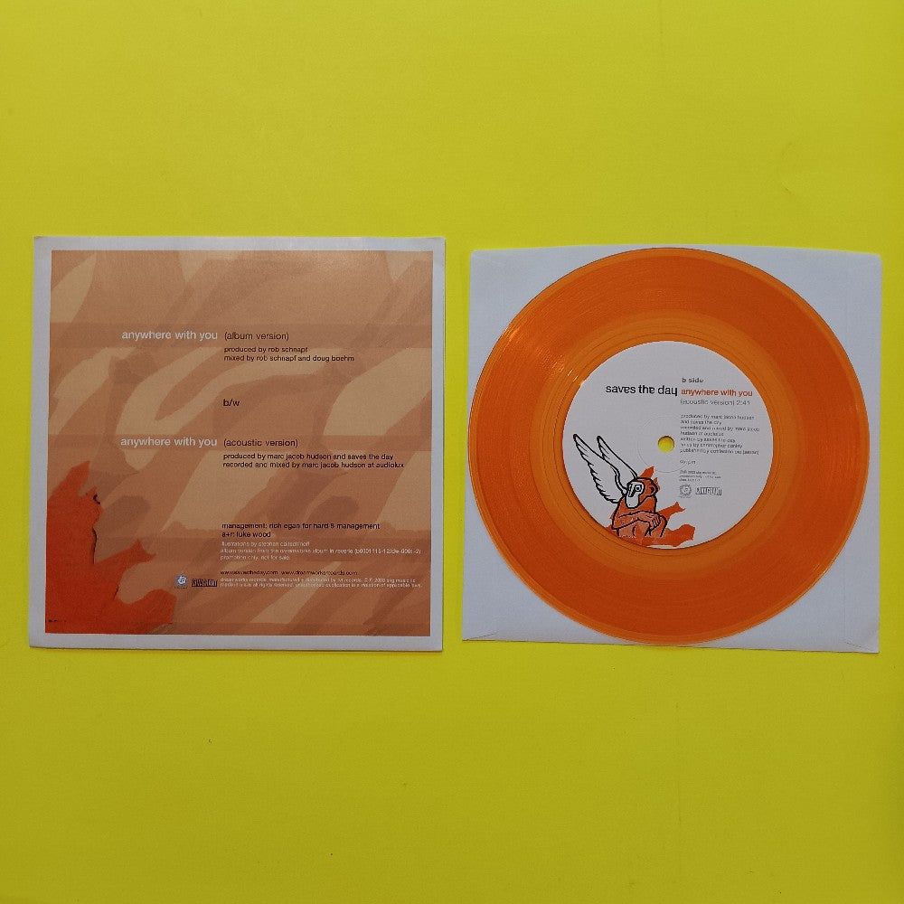 Saves The Day - Anywhere With You / Orange 7" - 2003 - drmr-14211-1 - Used - EX - Vinyl