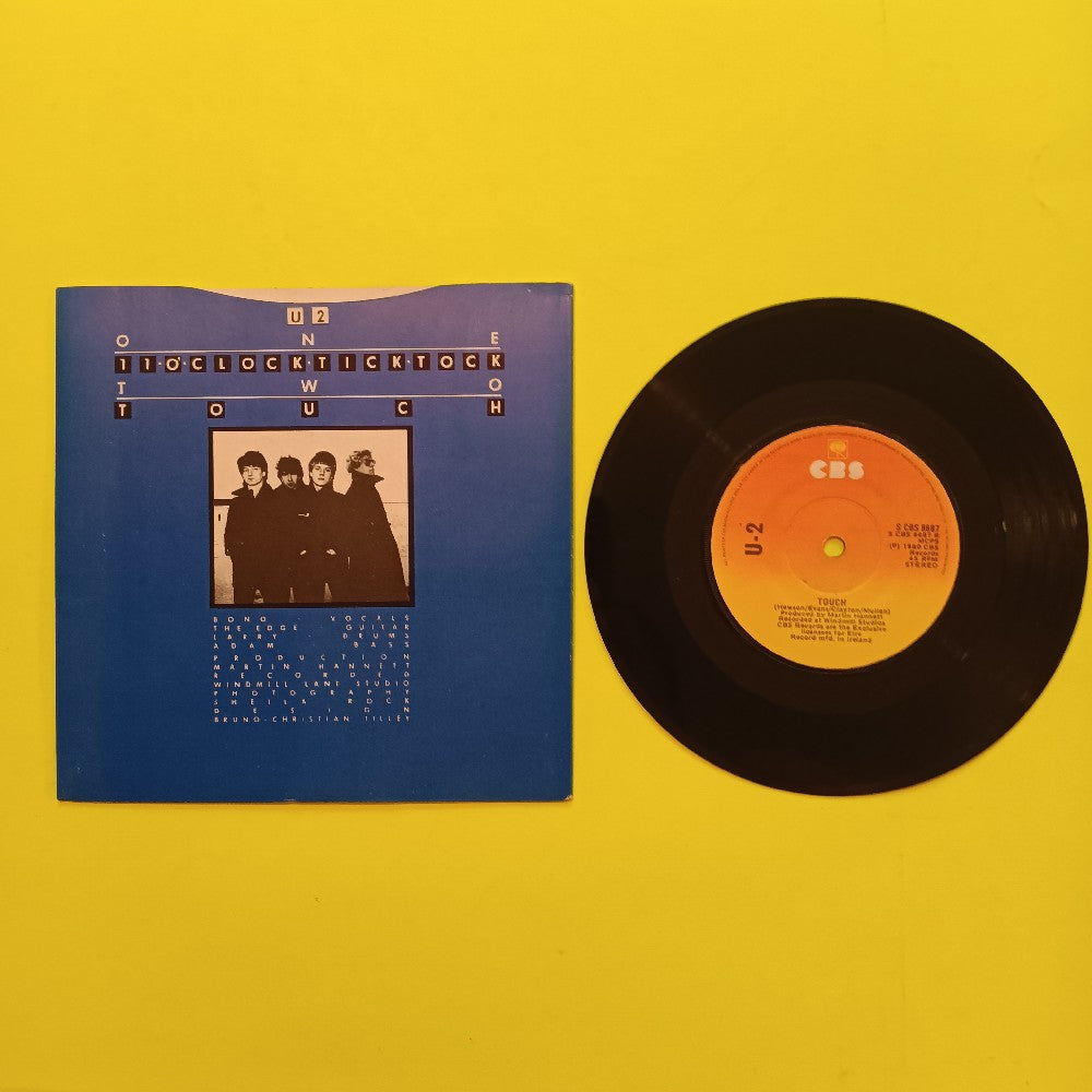 U2 - 11 O'clock Tick Tock Ireland Sunburst 7" - 1980 - SCBS 8687 - Used - EX - Vinyl