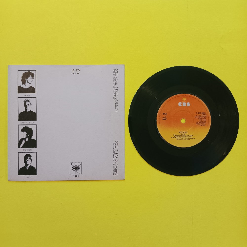 U2 - I Will Follow Ireland 7" - 1982 - SCBS 9065 - Used - EX - Vinyl