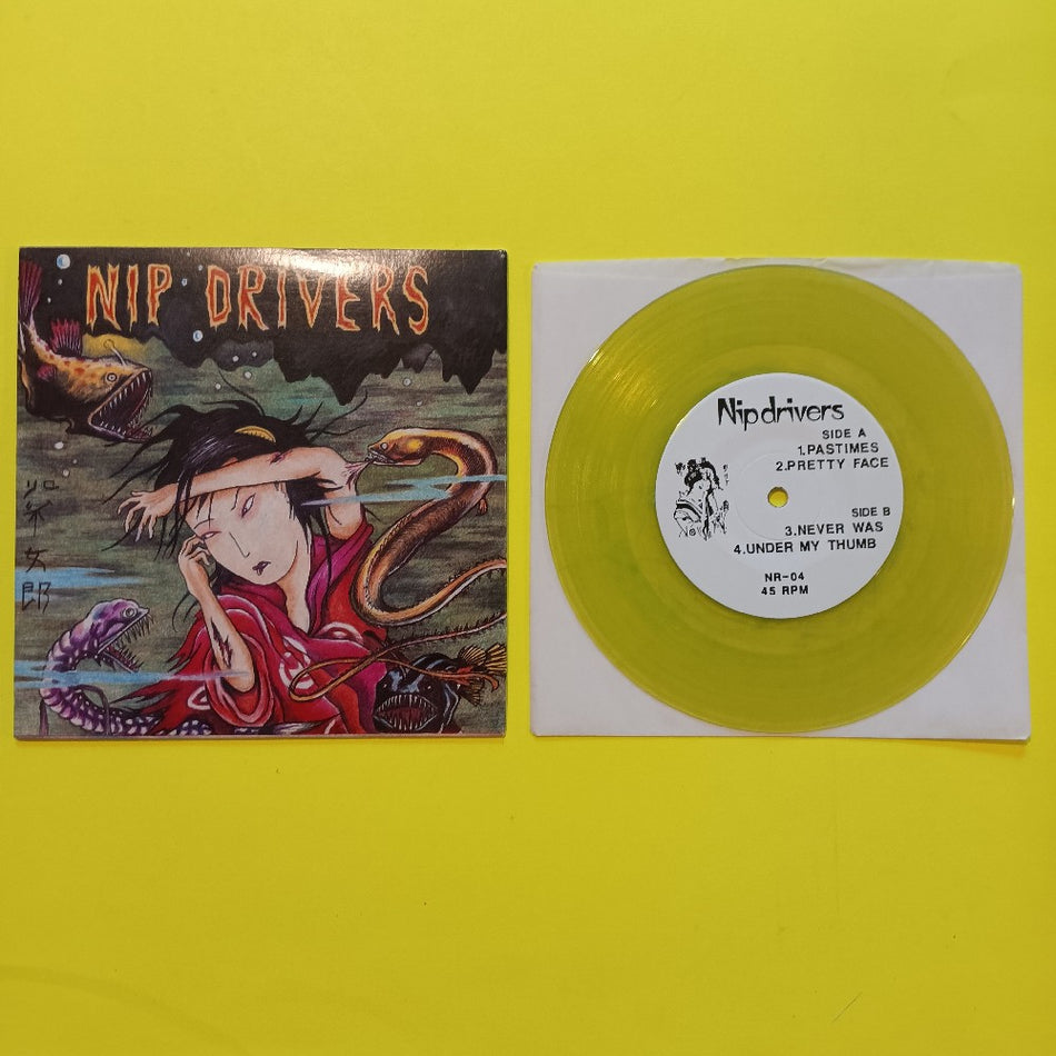 Nip Driver - Nip Driver EP Yellow 7" - 1990 - NR-04 - Used - EX - Vinyl
