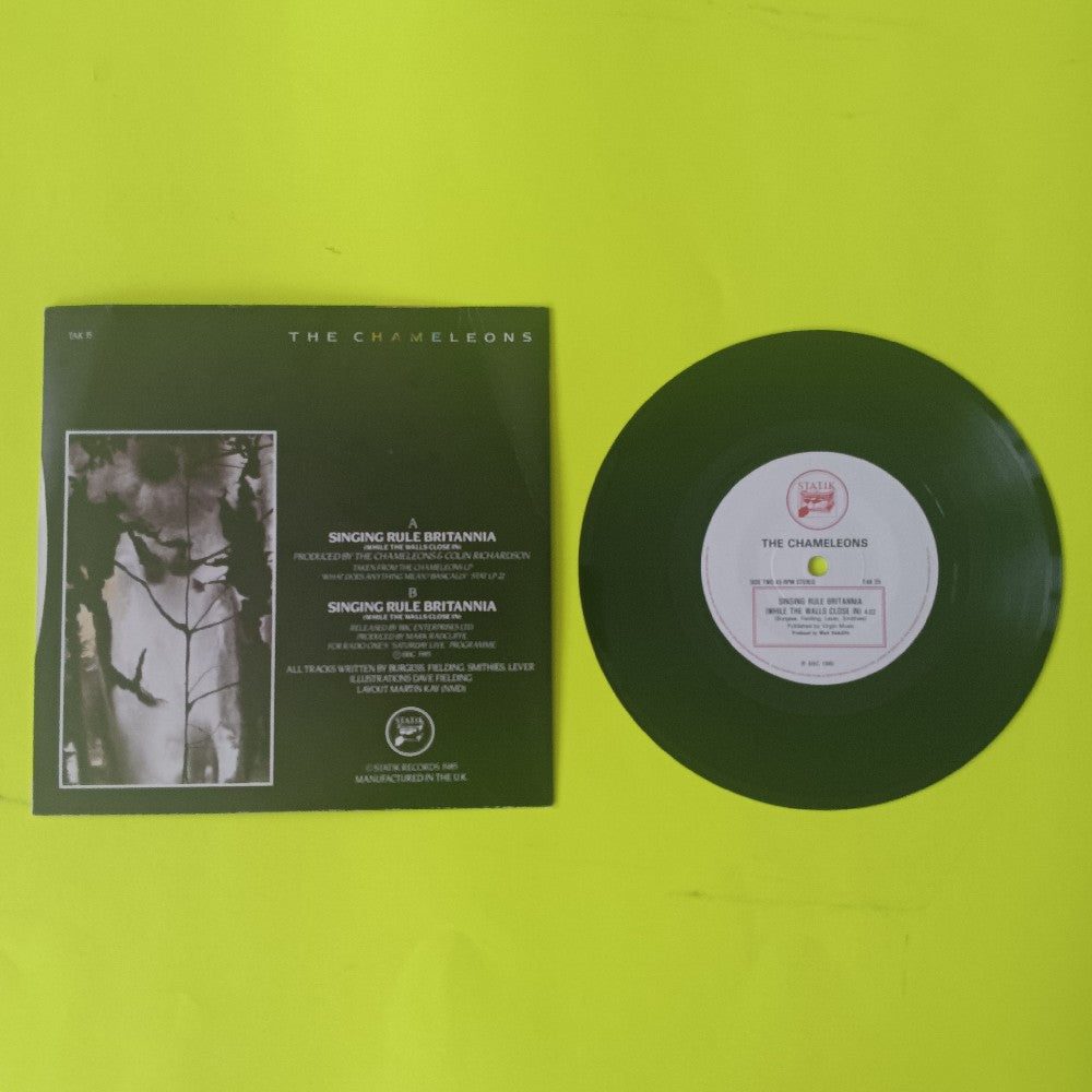 The Chameleons - Singing Rules Britannia UK 7" - 1985 - TAK35 - Used - EX - Vinyl