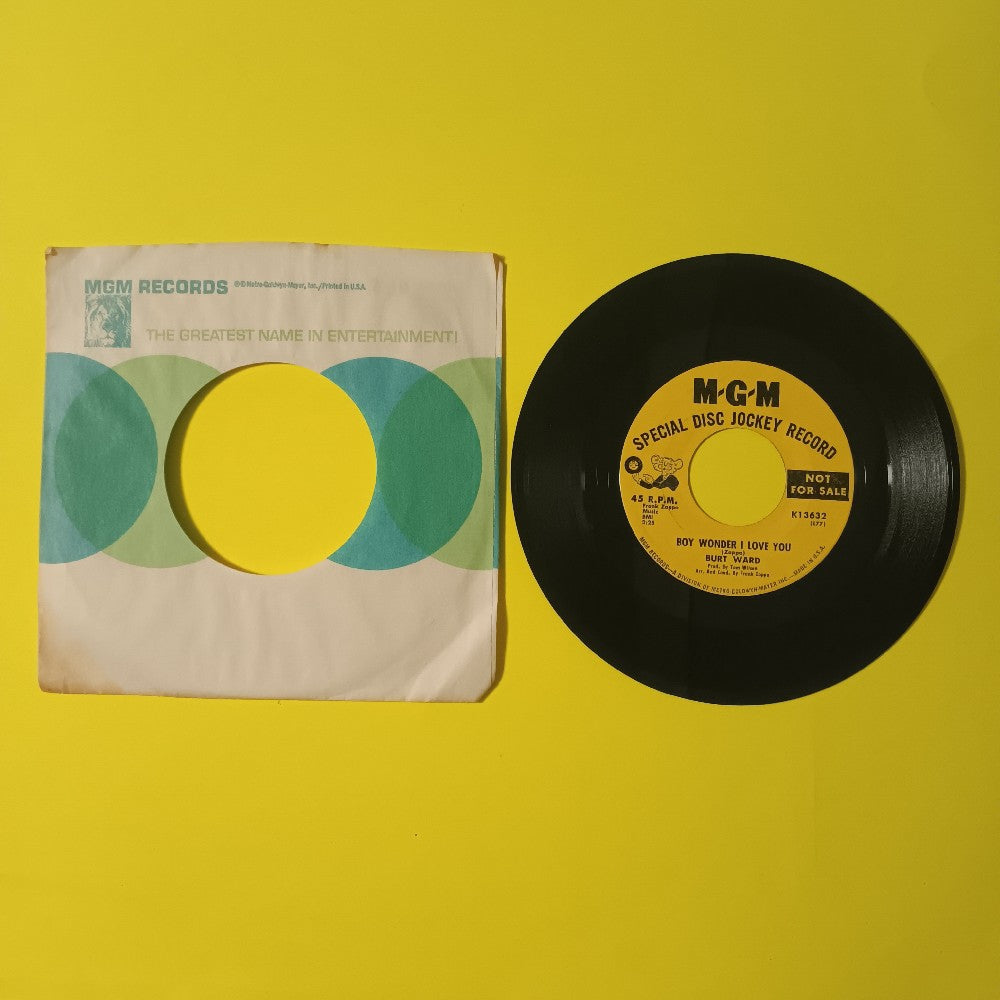 Burt Ward - Boy Wonder I Love You (Zappa / Batman Robin) Promo 7" - 1966 - K13632 - Used - VG++ - Vinyl