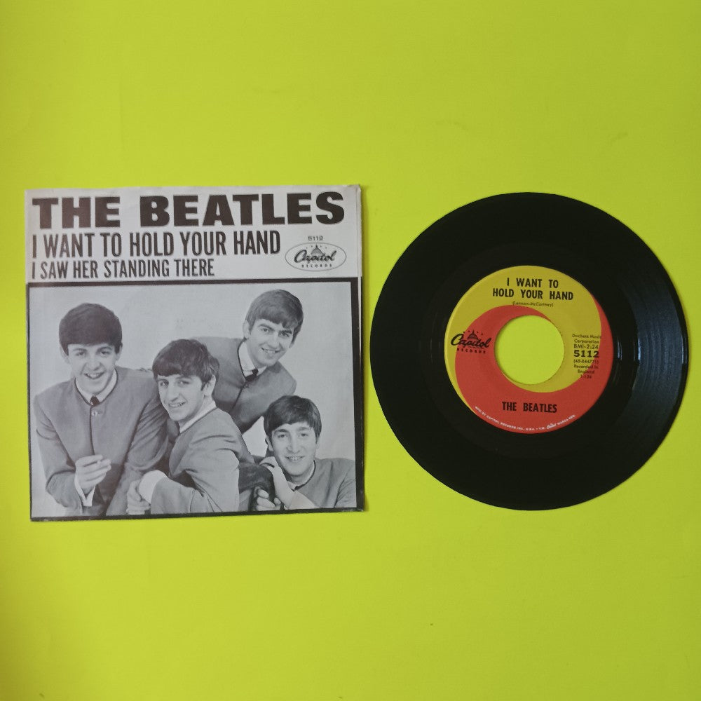 The Beatles - I Want To Hold Your Hand OG 7" Hofer Credit - 1963 - Capitol 5112 - Used - VG++ - Vinyl
