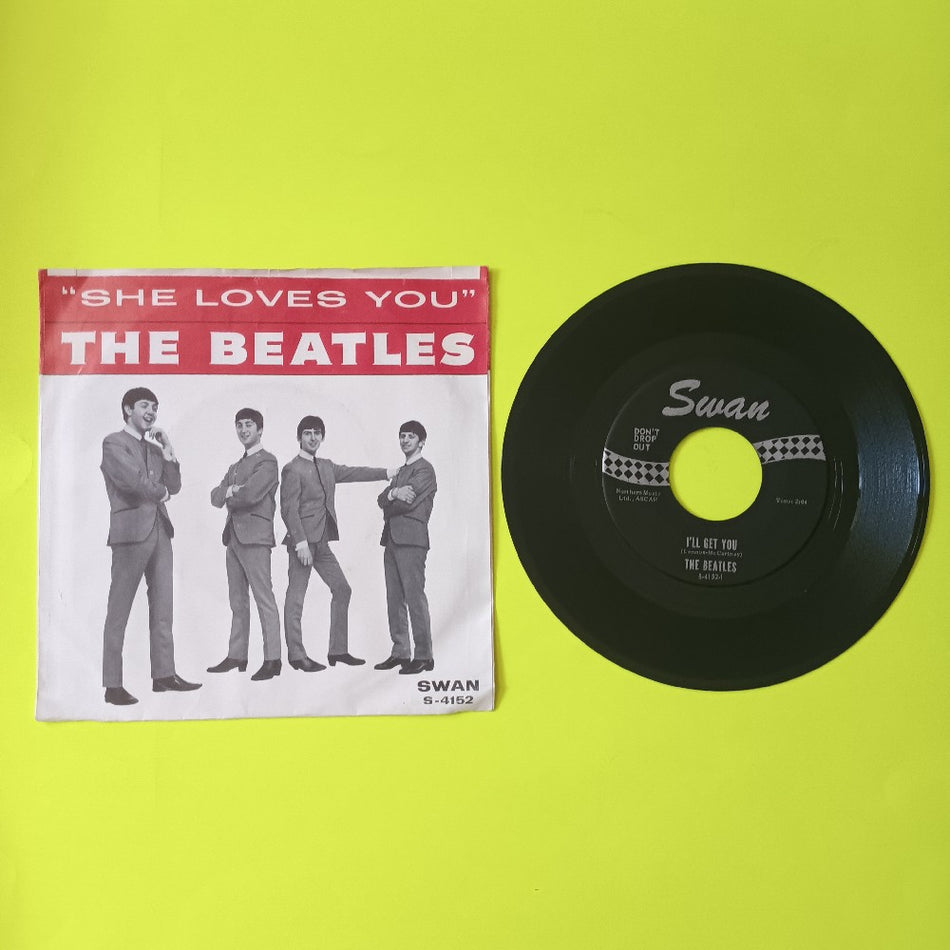 The Beatles - She Loves You / I'll Get You 7" DON'T DROP OUT - 1964 - S-4152 - Used - VG++ - Vinyl