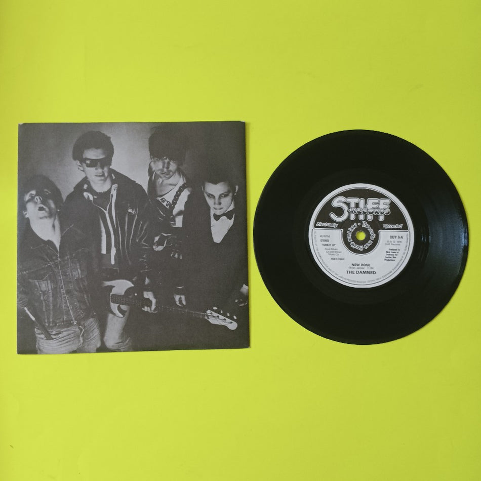 The Damned - New Rose / Help UK 7" - 1979 - Stiff BUY 6 - Used - VG++ - Vinyl