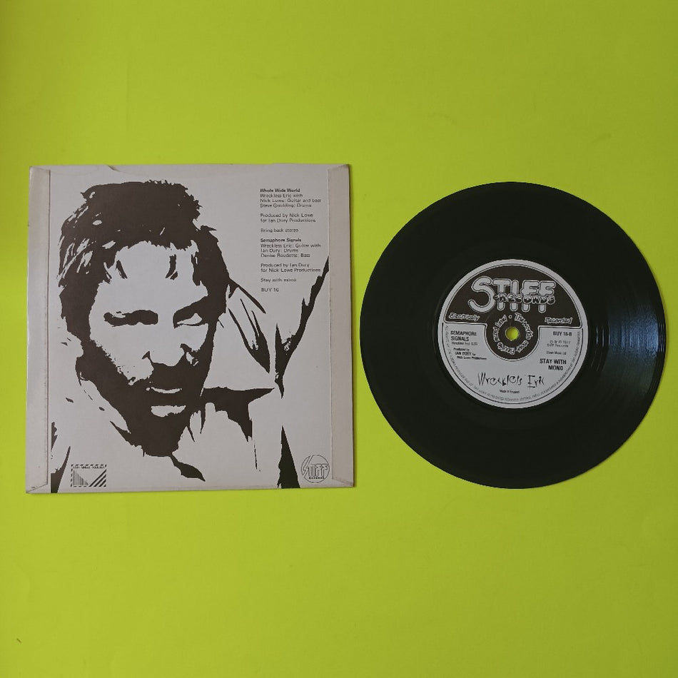 Wreckless Eric - Whole Wide World UK 7" Solid Center - 1977 - Stiff BUY16 - Used - VG++ - Vinyl