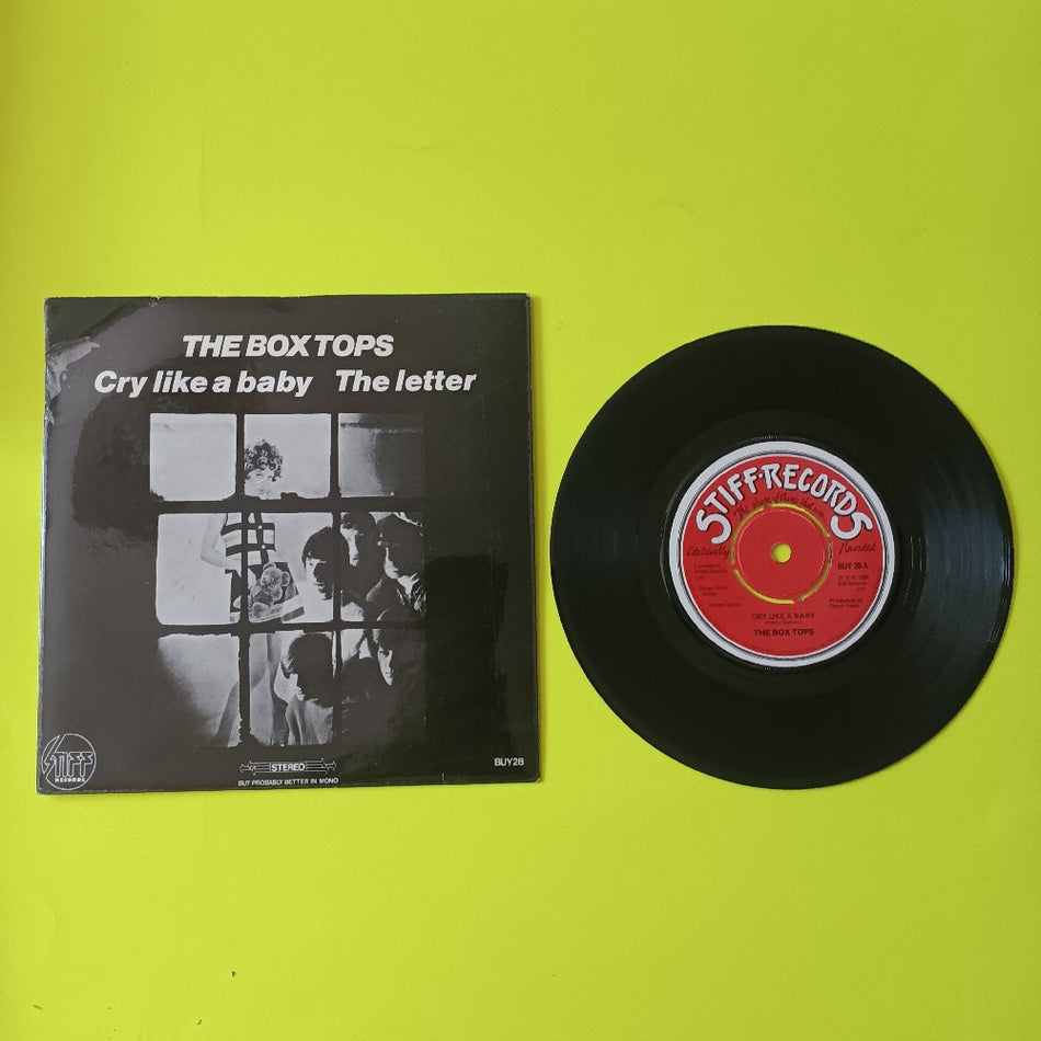 The Boxtops - Cry Like A Baby UK 7" - 1978 - Stiff BUY28 - Used - VG++ - Vinyl