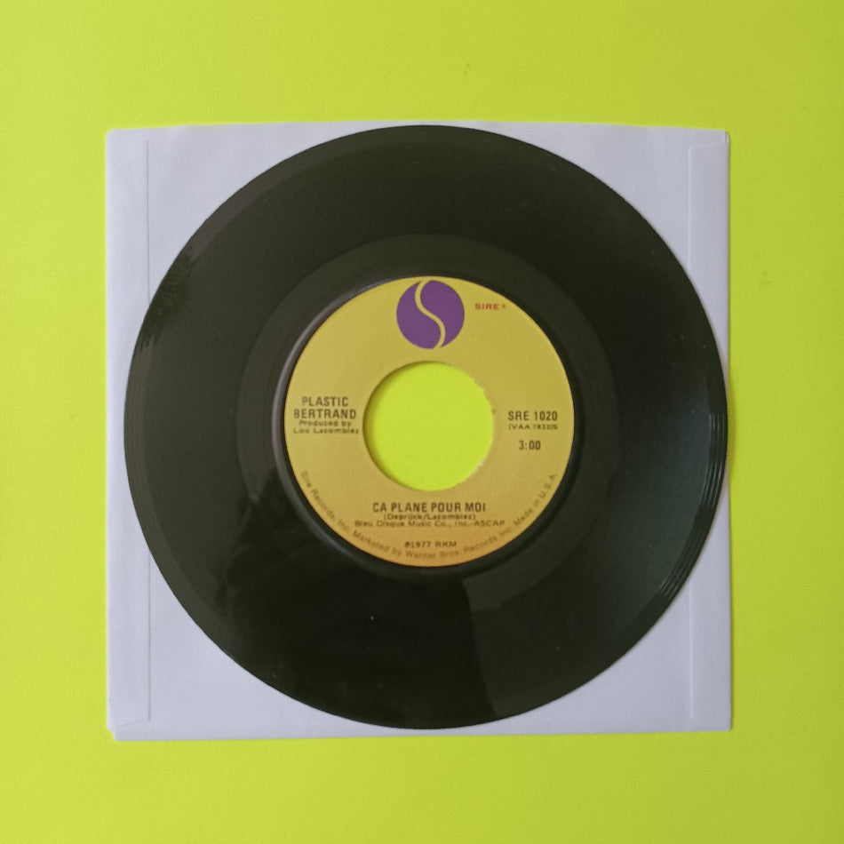 Plastic Bertrand - Ca Plane Pour Moi / Pogo Pogo 7" - 1977 - SRE 1020 - Used - VG++ - Vinyl
